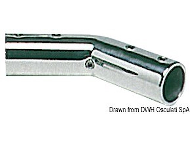 Angolare inox 140° 22 mm