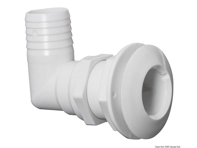 Scarico mare plastica 90° 1" 1/2 x 38 mm