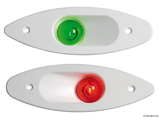 Fanale ABS ad incasso verde/bianco