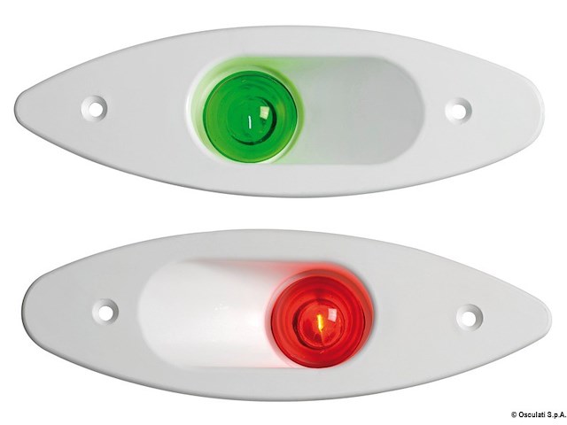 Fanale ABS ad incasso verde/bianco