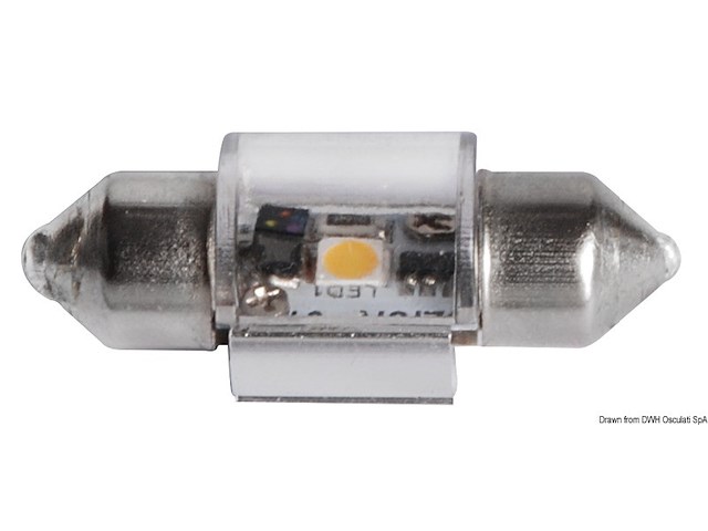 Lampadina led bianco/verde