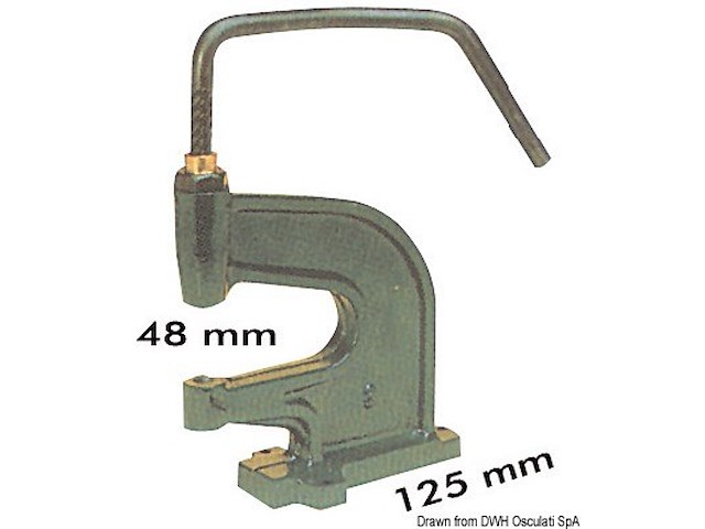 Pressa da banco per bottoni