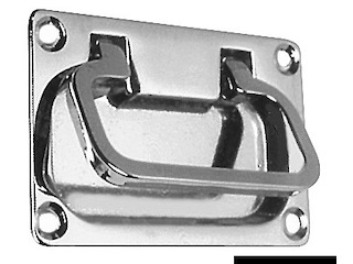 Maniglia ottone cromato 50x75 mm