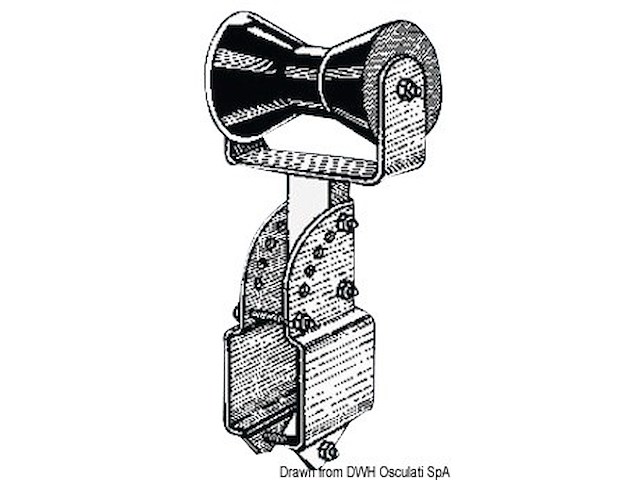 Rullo centrale reggichiglia 100 mm