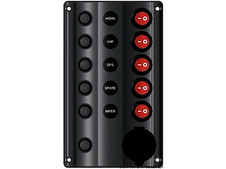 Pannello elettrico Wave 5+presa accendino