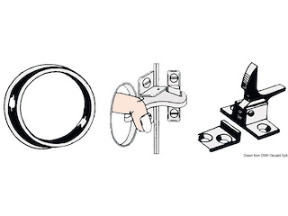 Chiusura a molla nylon nero