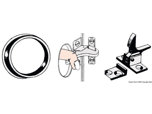 Chiusura a molla nylon nero