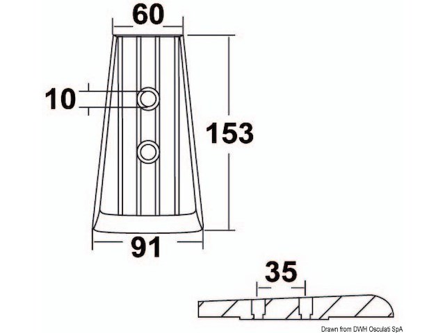 Anodo alluminio Volvo DPR-DPH