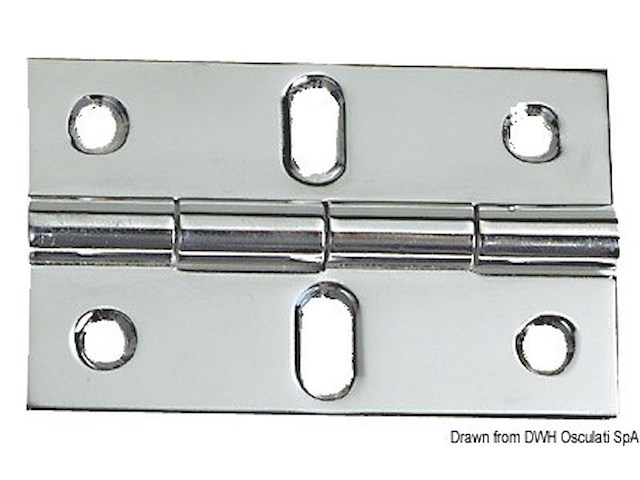 Cerniera in acciaio inox 80x50