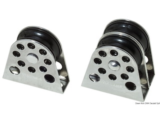 Bozzello verticale di rinvio singolo cime mm 8