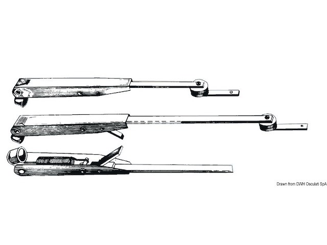 Braccio tergicristallo regolabile 325/460 mm