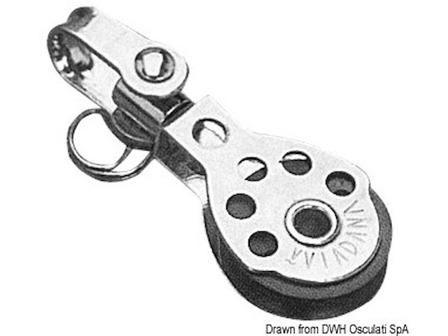 Bozzello 1 puleggia grillo 6x25