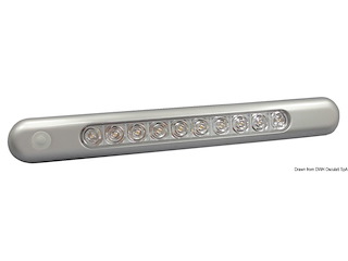 Plafoniera LED da appoggio crom. 310x40x11,5 mm