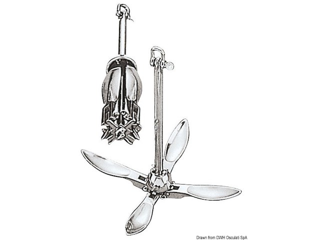 Ancora a ombrello inox 1,5 kg