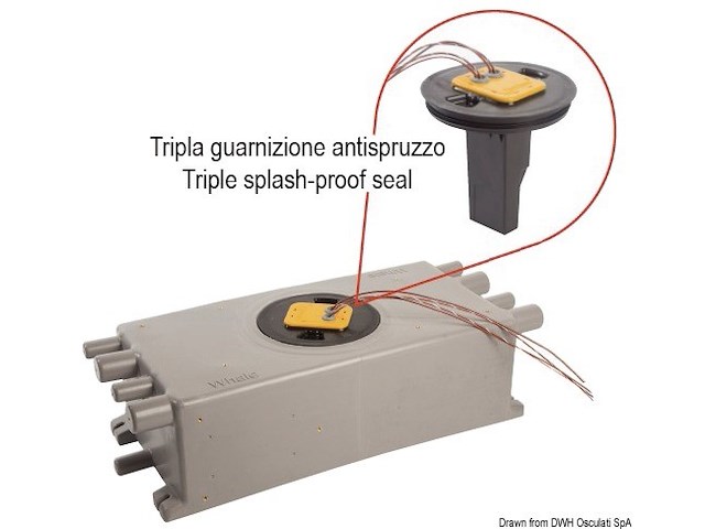 Pozzetto 20 L con sensore elettronico per 2 pompe