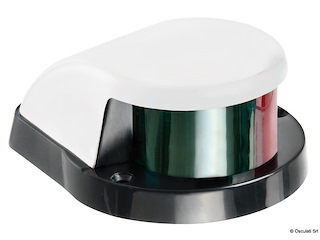 Luce di via rossa/verde di prua calotta bianca