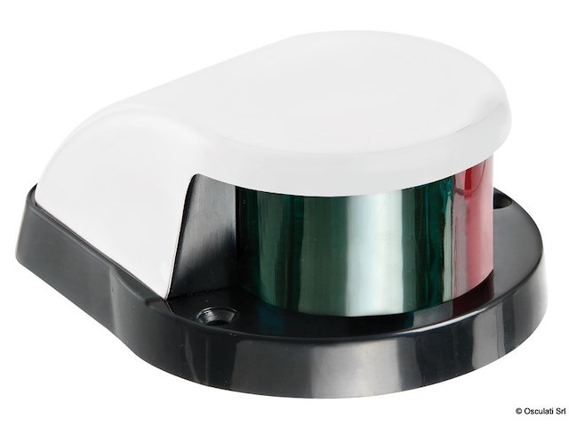 Luce di via rossa/verde di prua calotta bianca