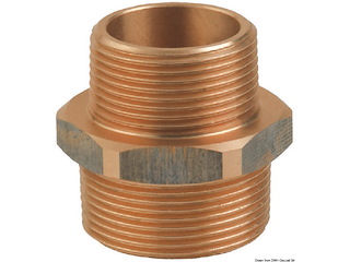 Niples doppio ridotto in bronzo M-M 1"1/2 x 1"1/4