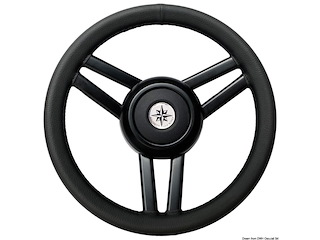 Volante Ghost 3 razze Ø mm 350 pelle nera