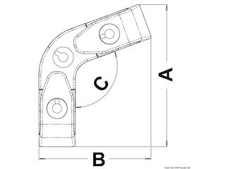 Passacavo angolare a rulli 110°