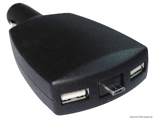 Adattatore doppio USB + micro USB