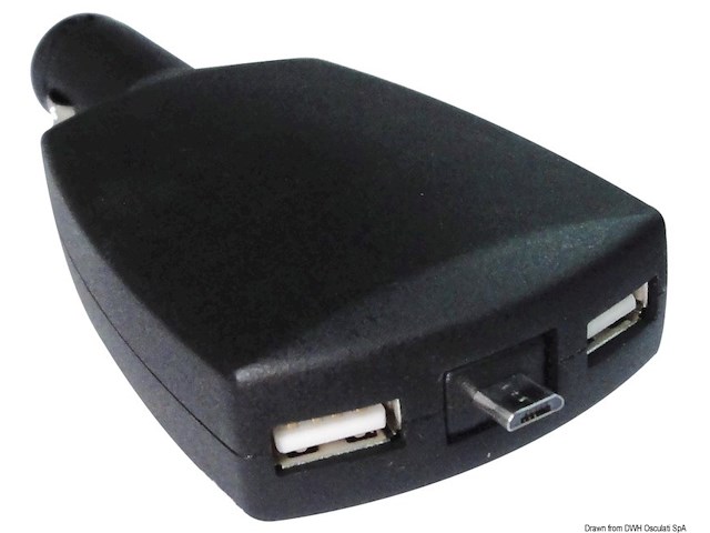 Adattatore doppio USB + micro USB