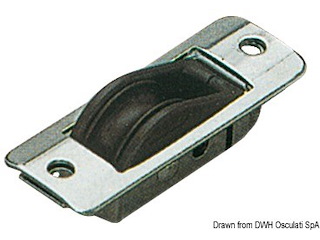 Bozzello incasso 1 puleggia 8x28