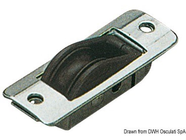 Bozzello incasso 1 puleggia 8x28