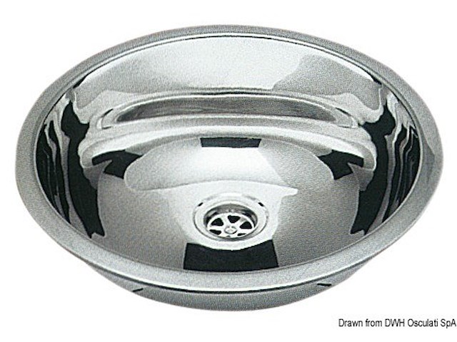 Lavello inox tondo 387 mm