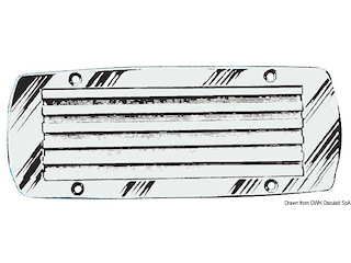 Pedana ottone cromato 230x80 mm