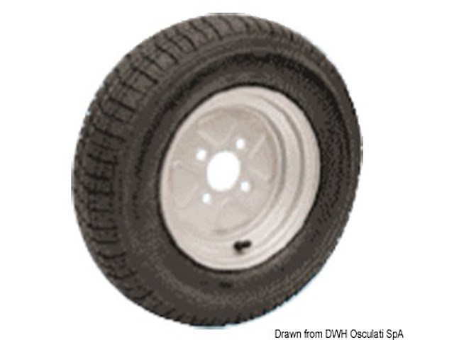 Ruote pneumatiche carrelli alta velocità 145/10"