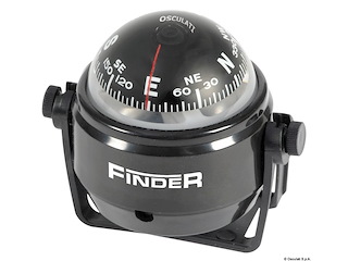 Bussola con staffa Finder nera, rosa nera