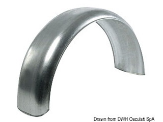 Parafango in ferro zincato ruote 13"/14"