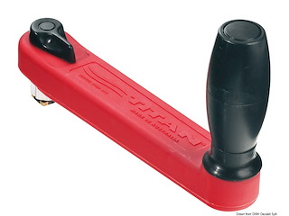 Manovella Titan 200 mm rossa