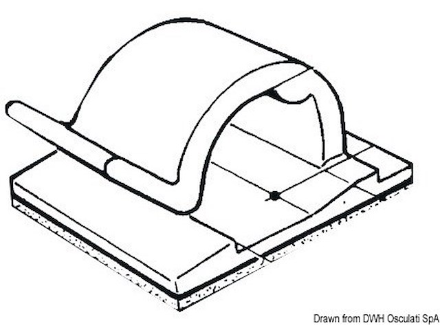 Fermacavo nylon 5 x 5 mm