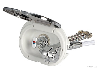 Box doccia cromato tubo PVC 4 m uscita posteriore/laterale