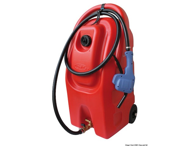 Tanica per benzina con ruote 59 lt omologato UN