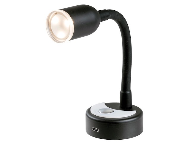 Faretto LED snodato nero 400 mm