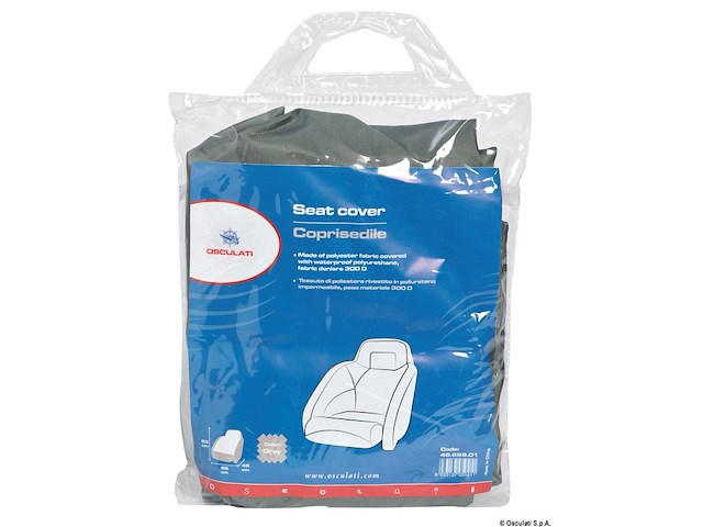 Coprisedile 45x55x53 cm grigio 300D monoposto