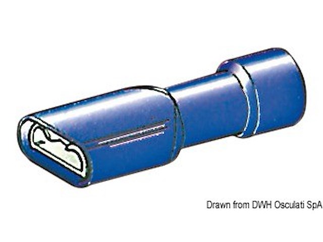 Faston femmina isolato 2,6-6 mm²