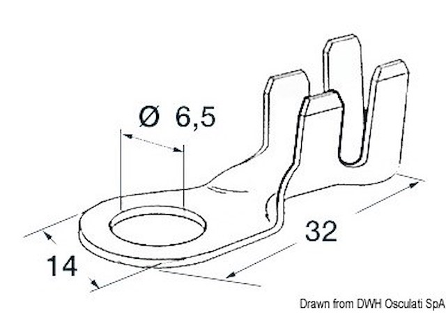 Terminali occhiello 6,5 mm