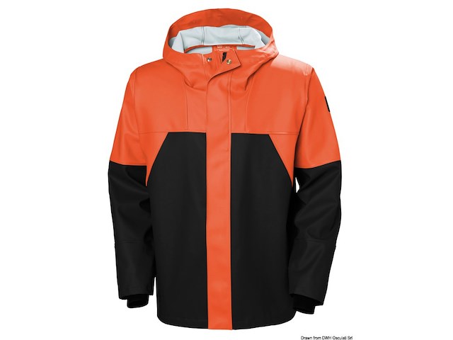 HH Storm Rain Jacket arancio/nero S