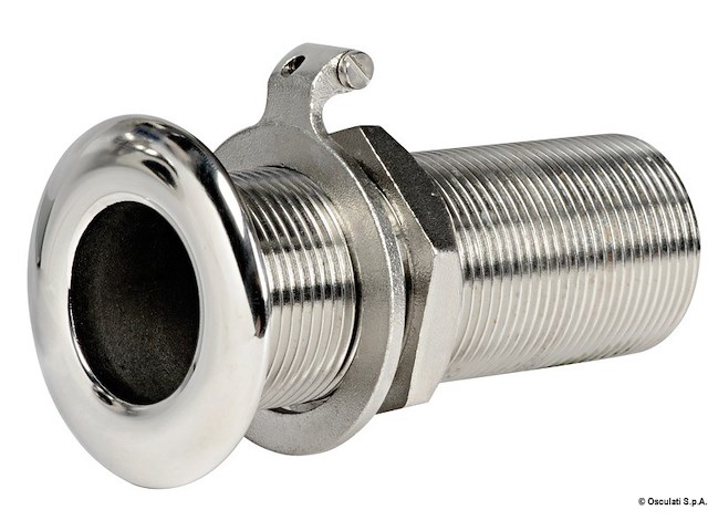 Scarico a mare inox 1" 1/4 x 112 mm