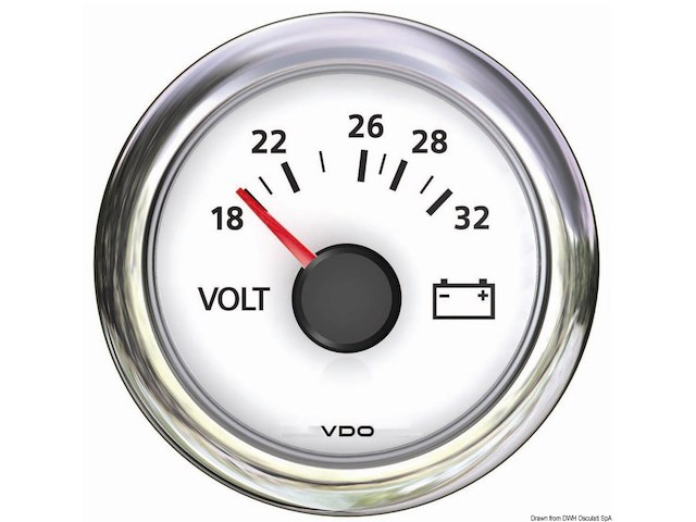 Voltmetro 18/32 V bianco