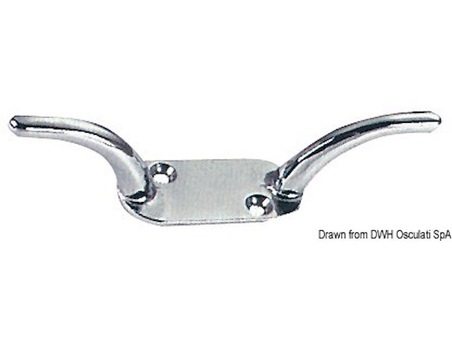 Galloccia ottone cromato mm 80