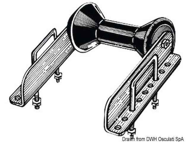 Rullo posteriore 60 mm singolo