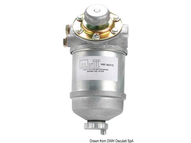 Filtro gasolio con pompante a mano