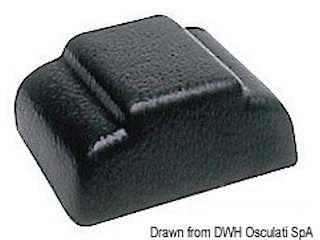Terminale parabordo plastica nera per 44.494.10