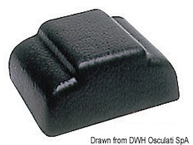 Terminale parabordo plastica nera per 44.494.10