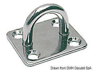 Piastrina inox filo mm 10